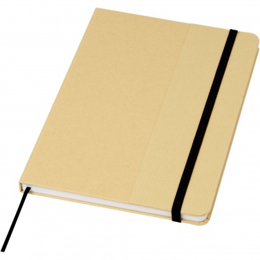 Logo trade promotional giveaways image of: Nelida A5 recycled cardboard hard cover notebook