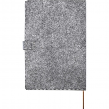 Logo trade corporate gifts picture of: Viviana A5 recycled felt and cork notebook