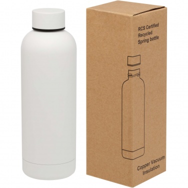 Logotrade business gift image of: Spring 500 ml RCS certified recycled stainless steel copper vacuum insulated bottle