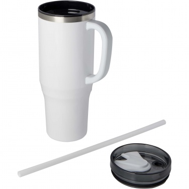 Logotrade promotional merchandise image of: Melbourne 1200 ml RCS certified insulated tumbler with straw