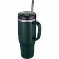 Melbourne 1200 ml RCS certified insulated tumbler with straw, Green flash