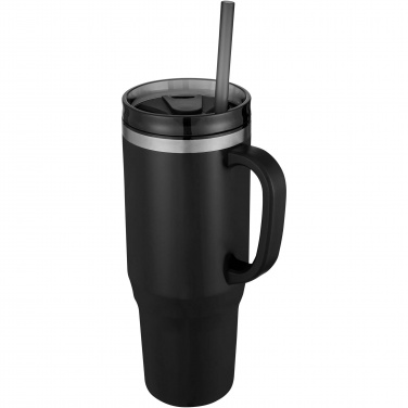 Logo trade business gifts image of: Melbourne 1200 ml RCS certified insulated tumbler with straw