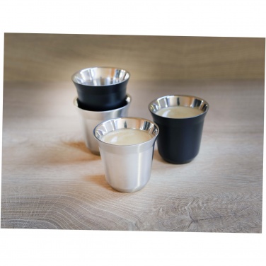 Logotrade promotional gift image of: Duo 80 ml RCS certified stainless steel espresso cup set 