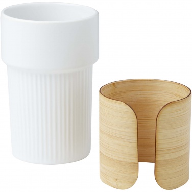 Logo trade promotional gift photo of: Tumbler Fika 340 ml with bamboo sleeve