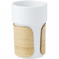 Tumbler Fika 340 ml with bamboo sleeve, White