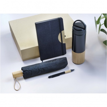 Logo trade promotional giveaways image of: Carmen A5 hard cover notebook and ballpoint pen gift set