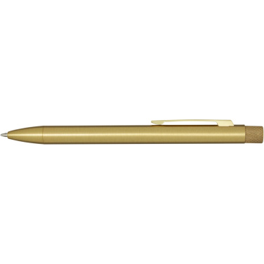 Logotrade business gift image of: Beatriz recycled brass ballpoint pen