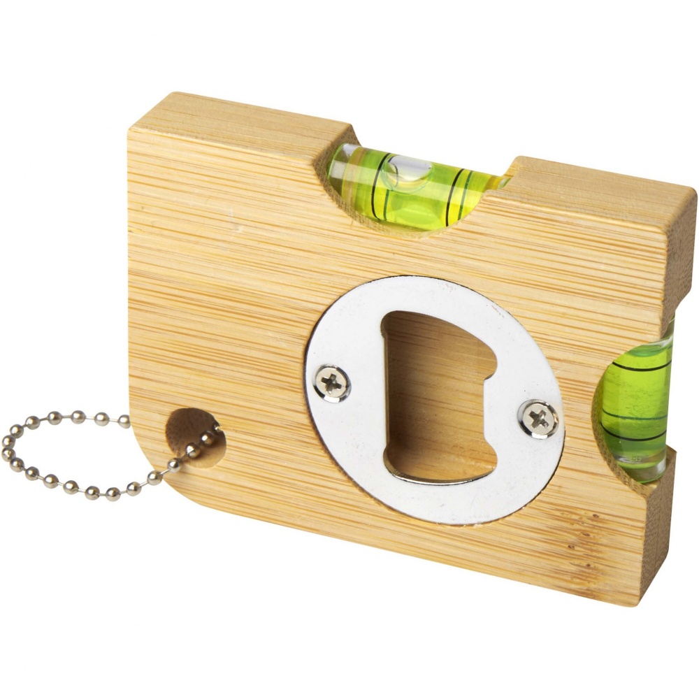 Logotrade promotional merchandise photo of: Levo bamboo bottle opener with level 