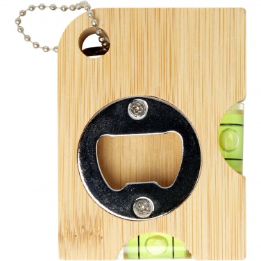 Logo trade promotional merchandise photo of: Levo bamboo bottle opener with level 