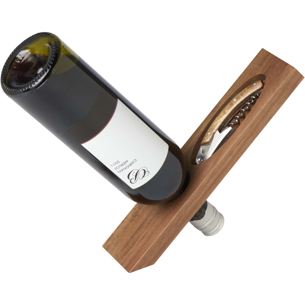 Logo trade promotional giveaways image of: Vino wine holder set 