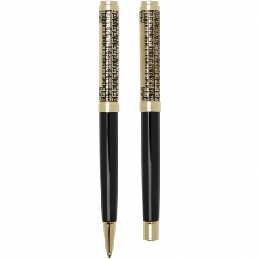 Logo trade promotional merchandise picture of: Legato ballpoint and rollerball pen set