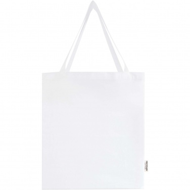 Logotrade promotional giveaways photo of: Madras 140 g/m² GRS recycled cotton gusset tote bag