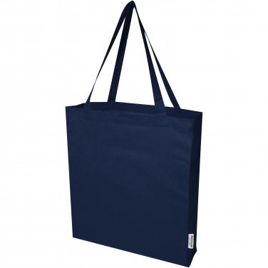 Logotrade advertising product image of: Madras 140 g/m² GRS recycled cotton gusset tote bag