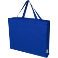 Odessa 220 g/m² GRS recycled cotton large tote bag, Royal blue