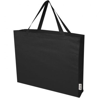 Logo trade promotional gifts image of: Odessa 220 g/m² GRS recycled cotton large tote bag