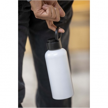 Logo trade corporate gifts picture of: Trinity 600 ml RCS certified recycled aluminium water bottle with RPET lid