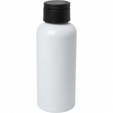 Logotrade promotional item image of: Trinity 600 ml RCS certified recycled aluminium water bottle with RPET lid