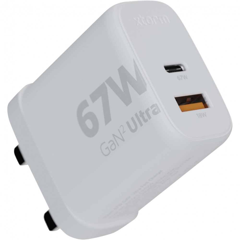 Logo trade promotional items picture of: Xtorm XEC067G GaN² Ultra 67W wall charger - UK plug