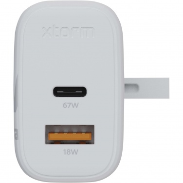 Logo trade advertising products image of: Xtorm XEC067G GaN² Ultra 67W wall charger - UK plug