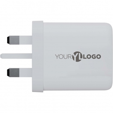 Logo trade promotional gifts image of: Xtorm XEC067G GaN² Ultra 67W wall charger - UK plug