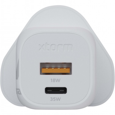 Logo trade promotional giveaways picture of: Xtorm XEC035 GaN² Ultra 35W wall charger - UK plug