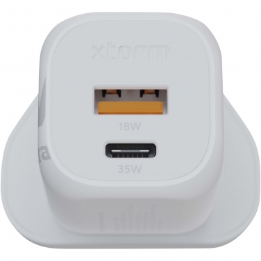 Logo trade promotional products picture of: Xtorm XEC035 GaN² Ultra 35W wall charger - UK plug