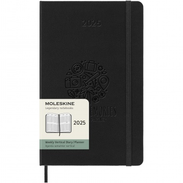 Logo trade business gifts image of: Moleskine hard cover 12 month L weekly planner vertical