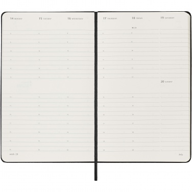 Logotrade promotional giveaway image of: Moleskine hard cover 12 month L weekly planner vertical