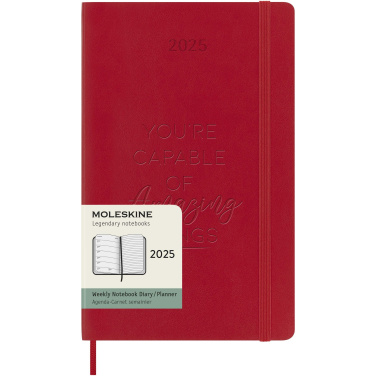 Logo trade promotional product photo of: Moleskine soft cover 12 month weekly L planner