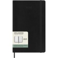 Moleskine soft cover 12 month weekly L planner, Solid black