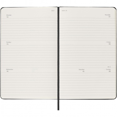 Logo trade promotional giveaway photo of: Moleskine horizontal hard cover 12 month L weekly planner