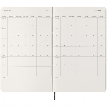 Logo trade corporate gift photo of: Moleskine 100% VEGEA® Boa 12M L weekly soft cover planner