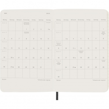 Logotrade promotional merchandise picture of: Moleskine soft cover 12 month weekly PK planner - German