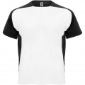 Bugatti short sleeve kids sports t-shirt, White / Solid black