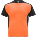 Bugatti short sleeve kids sports t-shirt, Fluor Orange / Solid black