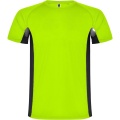 Shanghai short sleeve men's sports t-shirt, Fluor Green / Solid black