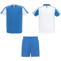 Juve kids sports set, White / Royal blue