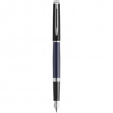 Logo trade promotional items picture of: Hemisphere colour blocking fountain pen with palladium trim