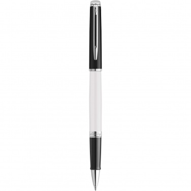 Logotrade promotional merchandise photo of: Hemisphere colour blocking rollerball pen with palladium trim