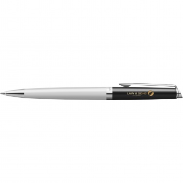 Logotrade promotional giveaway picture of: Hemisphere colour blocking ballpoint pen with palladium trim