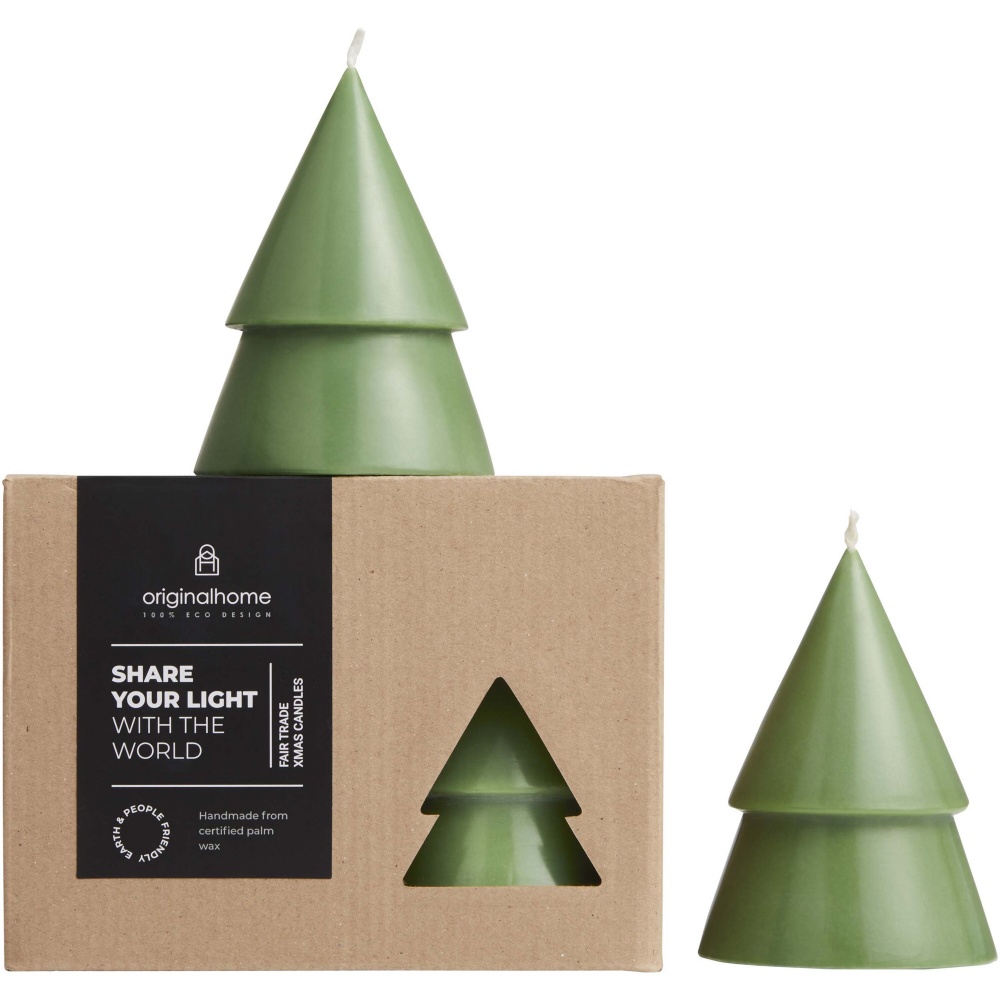 Logotrade advertising products photo of: Originalhome Xmas tree candle set of 2 - M