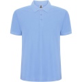 Pegaso Premium short sleeve men's polo, Sky blue