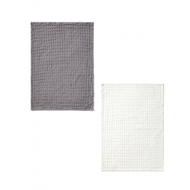 Logotrade promotional merchandise picture of: VINGA Cromer waffle kitchen towel, 2 pcs