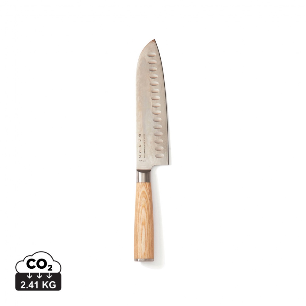 Logo trade promotional merchandise image of: VINGA Hattasan Damascus Santoku knife