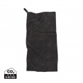 VINGA GRS RPET active dry towel 40 x 80cm, black