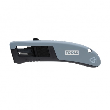 Logotrade promotional product picture of: RCS certified recycled plastic Auto retract safety knife