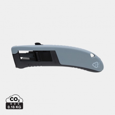 Logo trade promotional merchandise picture of: RCS certified recycled plastic Auto retract safety knife