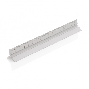 Logo trade business gift photo of: 15cm. Aluminum triangular ruler