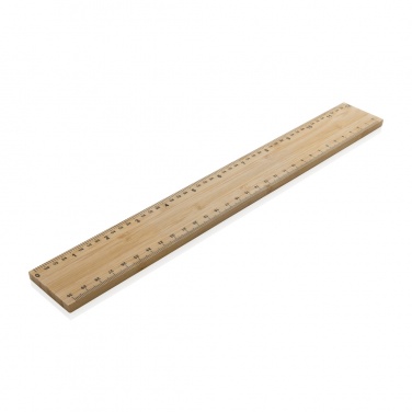 Logo trade promotional items image of: Timberson extra thick 30cm double sided bamboo ruler