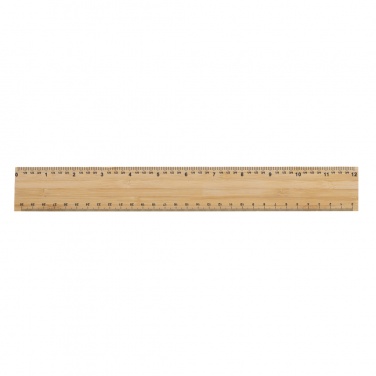 Logotrade promotional gift picture of: Timberson extra thick 30cm double sided bamboo ruler